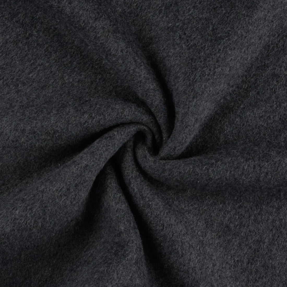 Bio Baumwollfleece GOTS "Dark Grey melange”