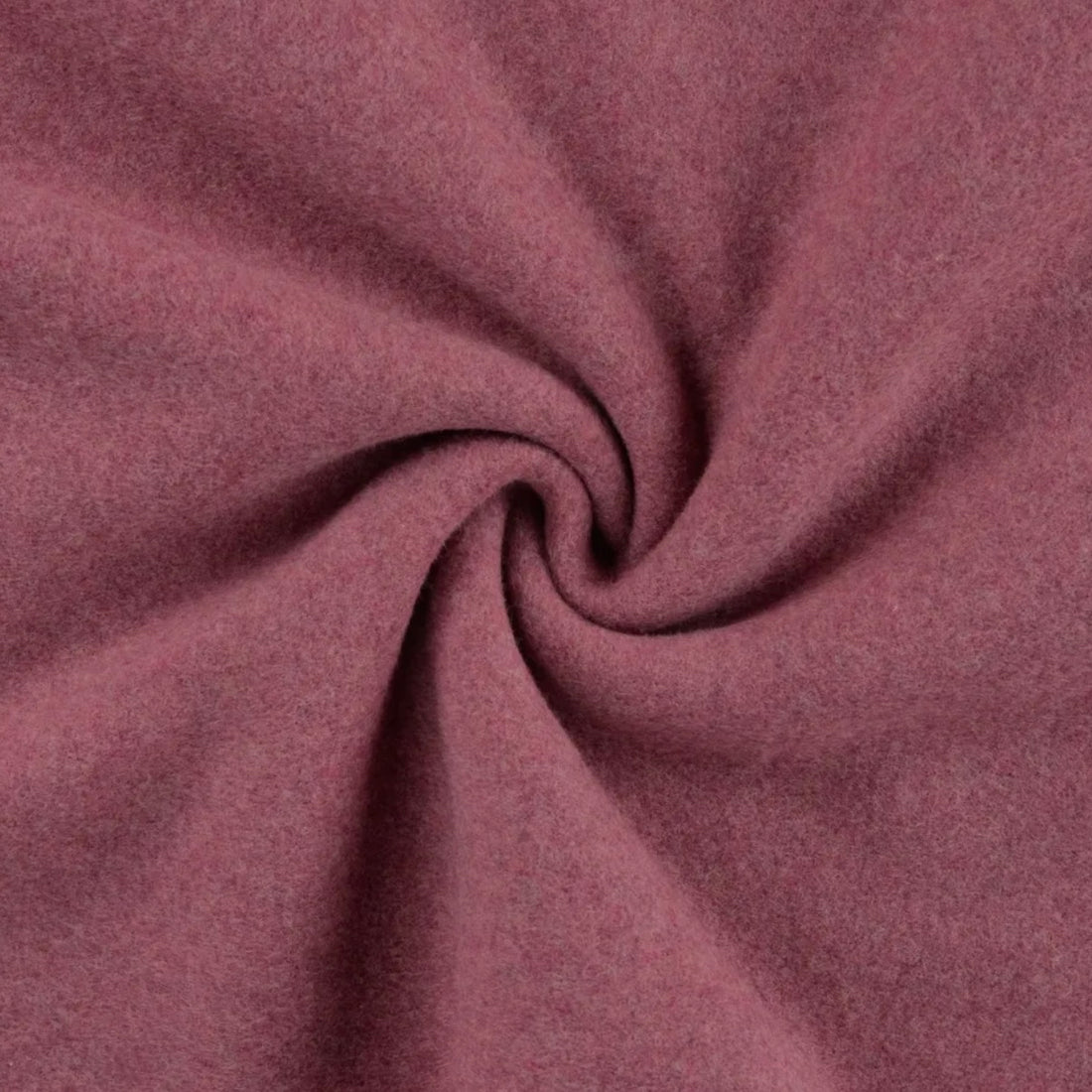 Bio Baumwollfleece GOTS “Bordeaux melange”