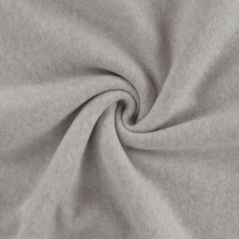 Bio Baumwollfleece GOTS "Mid Grey melange”
