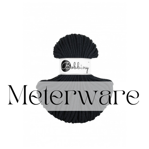 Black / Flechtkordel 5mm (Meterware)