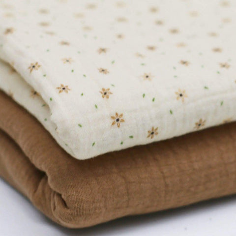 Musselin/Double Gauze „Starflower Natural”