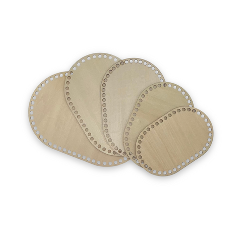 Base de panier / base en bois ovale divers. tailles
