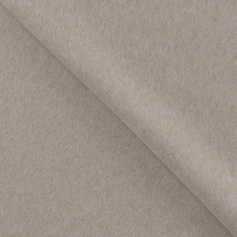 Bio Baumwollfleece GOTS „Taupe melange“