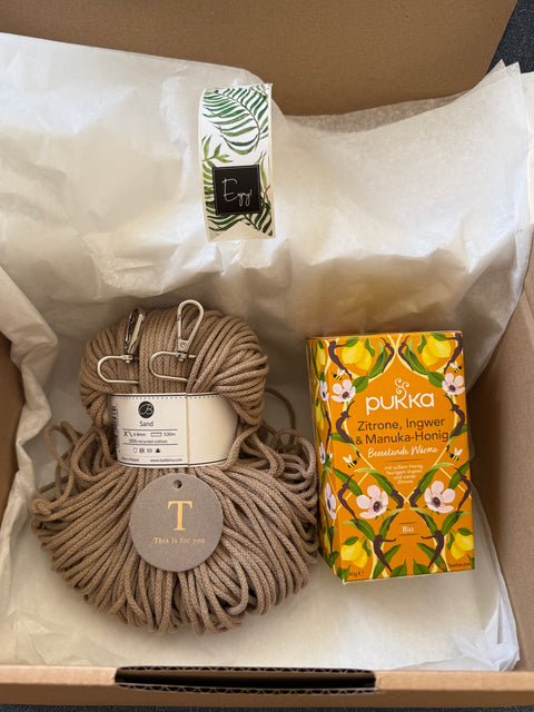 Geschenkbox Makramee