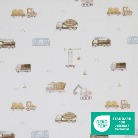 Cotton Poplin „Baufahrzeuge“