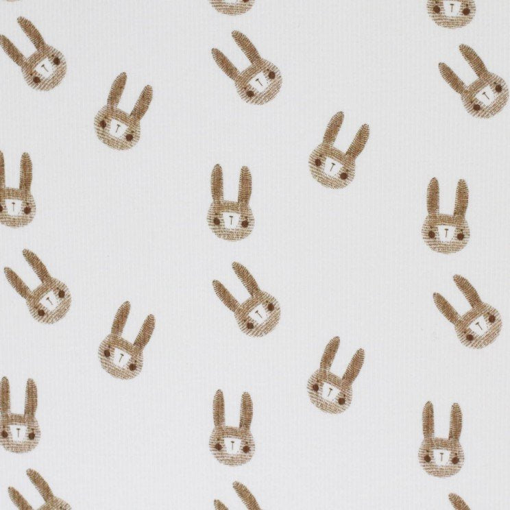 Rib Jersey „Rabbits Ecru“