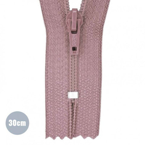Fermeture éclair YKK 30cm « vieux rose »