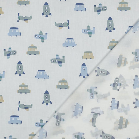 Fine Cotton Poplin „Vehicles“