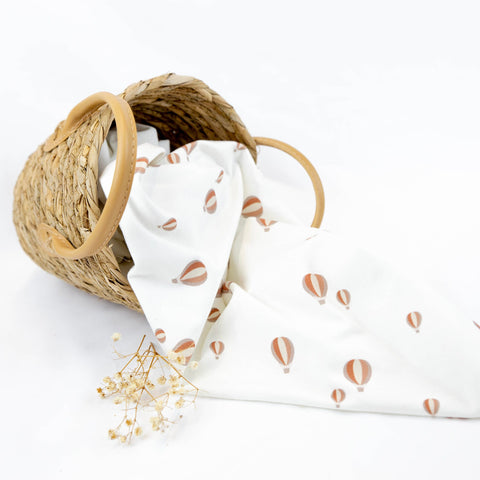 BloomeFabrics / Jersey "Ballons Zimt“