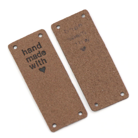 Fait main avec Love Label « Dark Brown » (pack de 5)