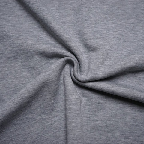 Sweat chiné brossé « Light Grey »