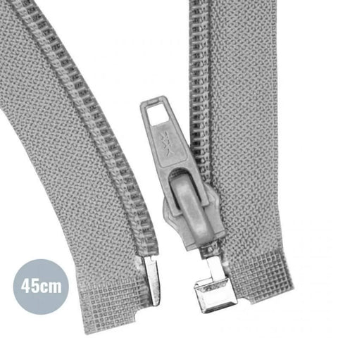 Fermeture éclair YKK Séparable 45cm « Gris »