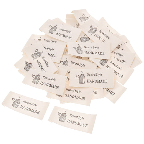 Etiquette en coton fait main (pack de 10)