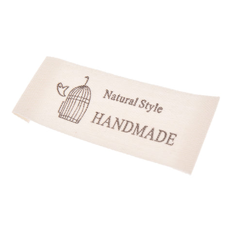 Etiquette en coton fait main (pack de 10)