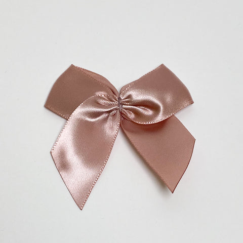Noeud satin "vieux rose"