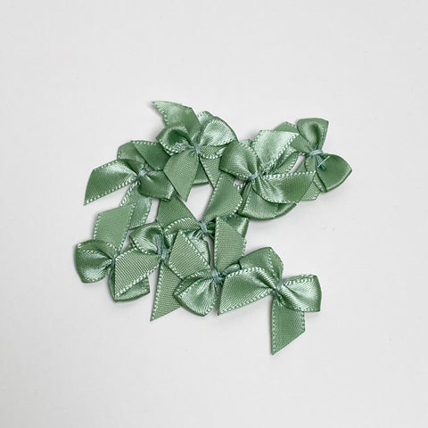 Noeud satin "Vert Sauge"