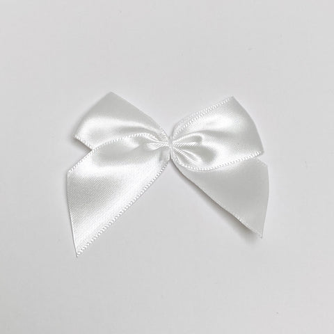 Noeud satin "Blanc"