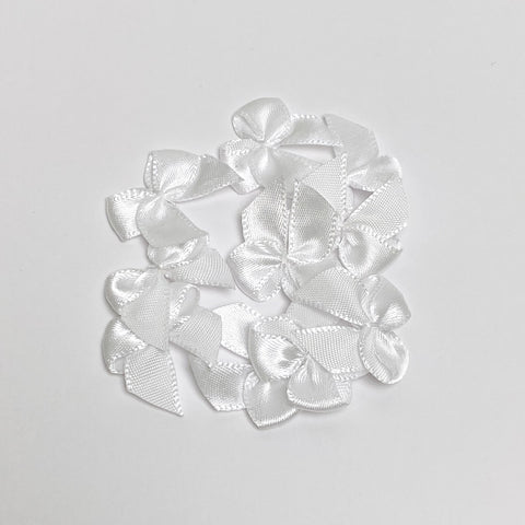 Noeud satin "Blanc"