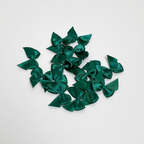 Satin Schleife "Dunkelgrün"