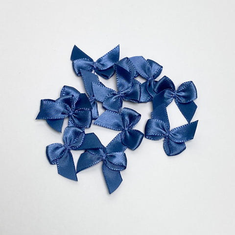Noeud satin "Bleu jeans"