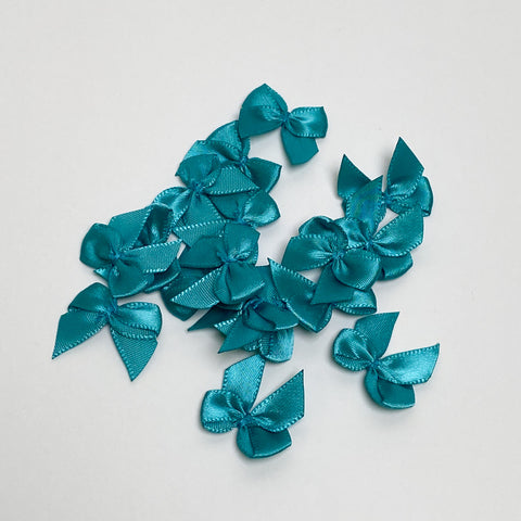 Noeud satin "Turquoise"