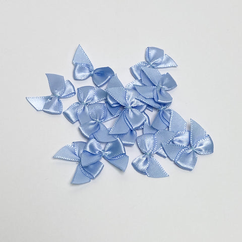 Noeud satin "Bleu clair"