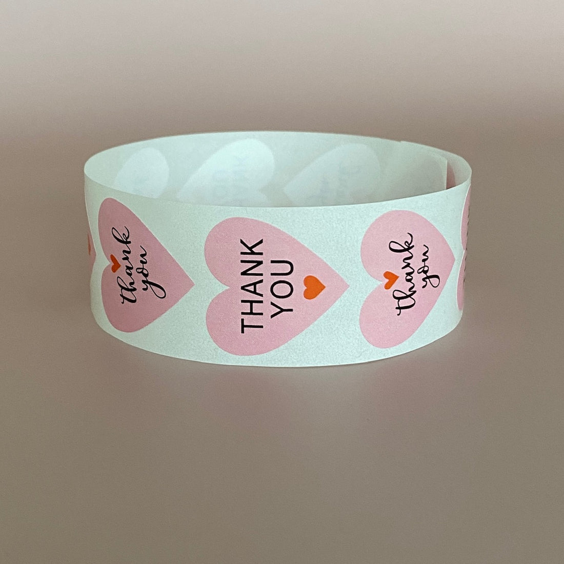 "Thank you" Herz Sticker (10 Sticker)