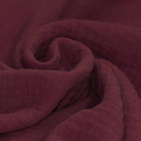 Mousseline/Double Gaze « Bordeaux »
