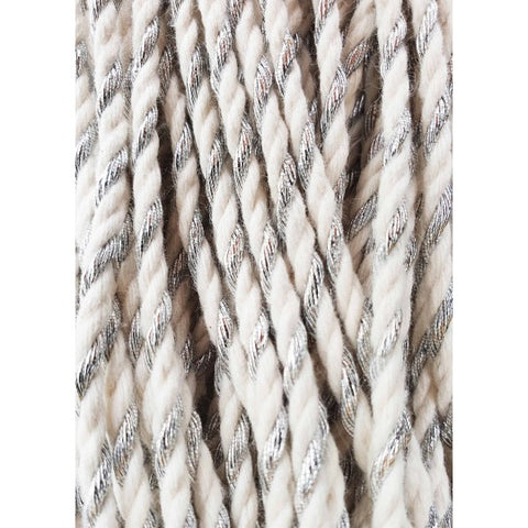 Silver Twist / MAKRAMEE-SCHNÜRE 3PLY 3MM 50M