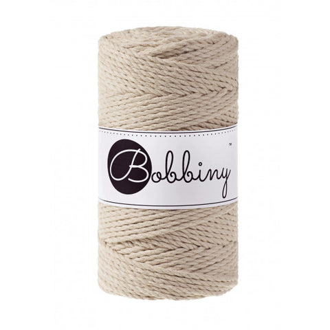 Beige / MACRAME CORD 3PLY 3MM 100M