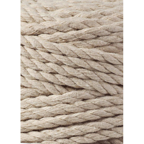 Beige / MAKRAMEE-SCHNÜRE 3PLY 5MM 100M