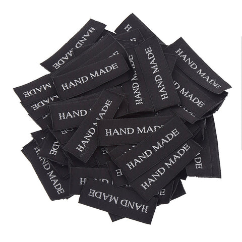 Etiquette artisanale noire (paquet de 10)