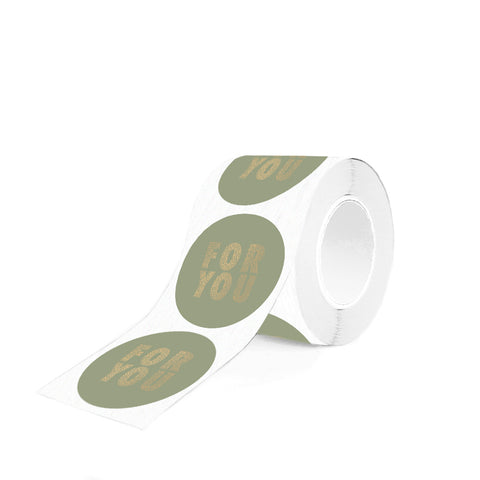 Pour Vous - Vieux Autocollants Verts (3 pièces)