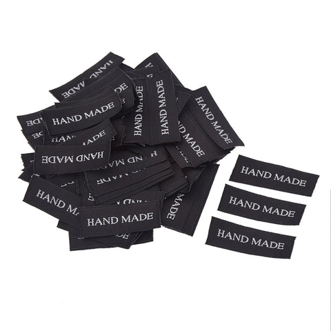 Etiquette artisanale noire (paquet de 10)