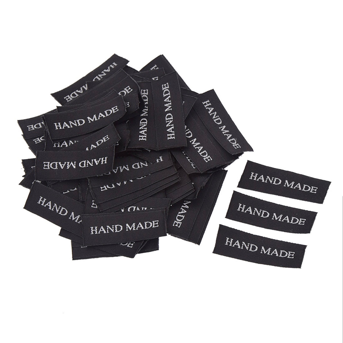 Etiquette artisanale noire (paquet de 10)