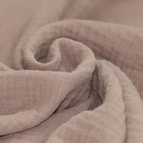 Musselin/Double Gauze “Dark Beige“