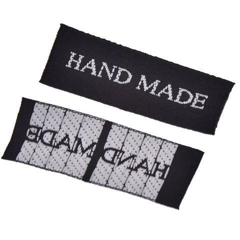 Etiquette artisanale noire (paquet de 10)