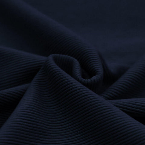 Ottoman Rib Jersey “Navy“