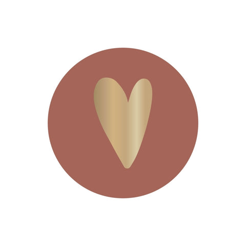 Autocollants Coeur Chaud Rouge (3 pièces)