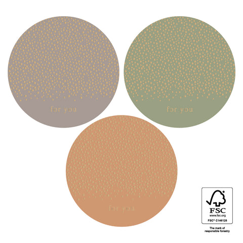 Autocollants Multi - Little Dot Gold Faded (3 pièces)