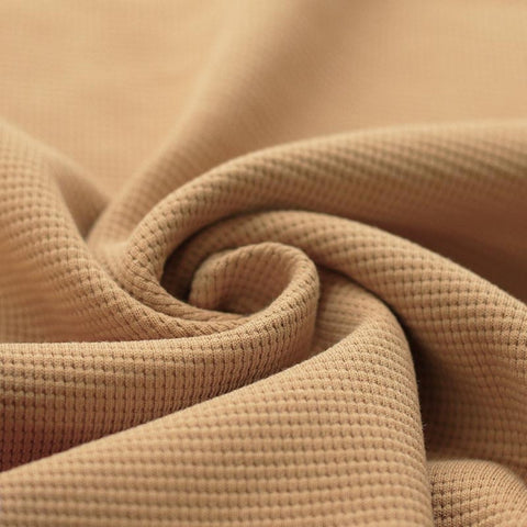 Jersey Tricot Gaufré « Camel »