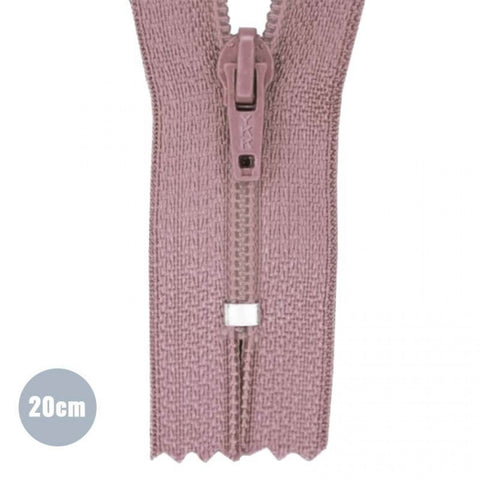 Fermeture éclair YKK 20cm « vieux rose »