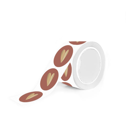 Autocollants Coeur Chaud Rouge (3 pièces)
