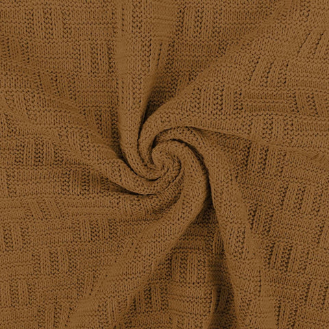 Tricot en coton à carreaux "Camel"