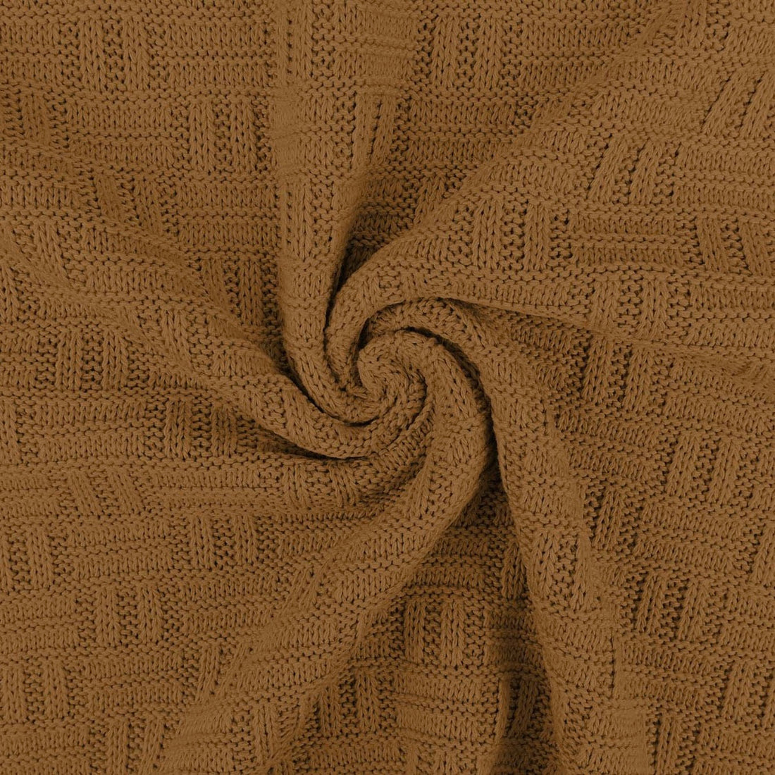 Tricot en coton à carreaux "Camel"