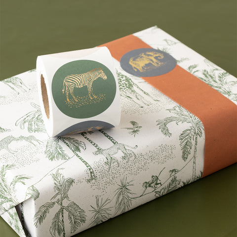 Multi - Jungle Vintage Gold Faded Stickers (3 Stück)
