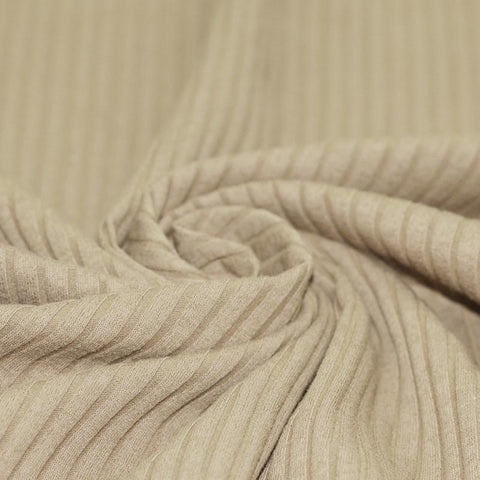 Wide Drop Needle Rib "Dark Beige"