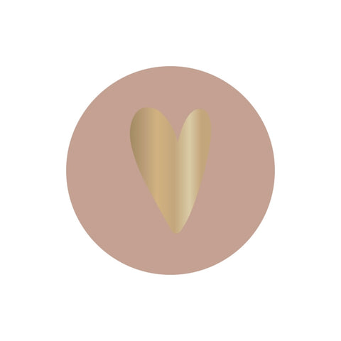 Autocollants Coeur Rose Lumineux (3 pièces)