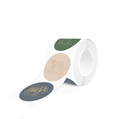 Multi - Jungle Vintage Gold Faded Stickers (3 Stück)