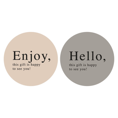 Duo - Autocollants Enjoy / Hello (2 pièces)